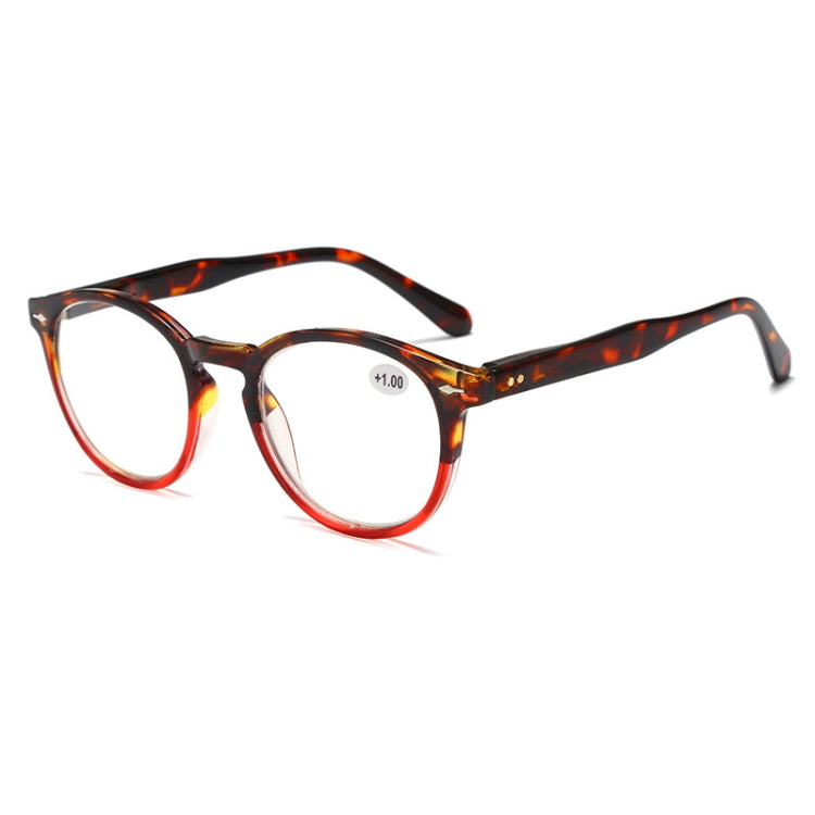 Retro Flexible Durable Portability HD Presbyopic Glasses +250(Red) - Presbyopic Glasses by PMC Jewellery | Online Shopping South Africa | PMC Jewellery