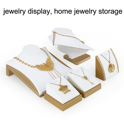 17x1.5cm Round Increased Plate Jewelry Display Microfiber Jewelry Props Display Rack - Jewelry Storages by PMC Jewellery | Online Shopping South Africa | PMC Jewellery