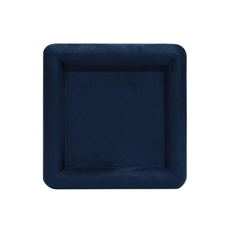 12x12x1.5cm Jewelry Tray Ring Square Empty Plate Earrings Necklace Jewelry Display Tray(Blue) - Jewelry Storages by PMC Jewellery | Online Shopping South Africa | PMC Jewellery