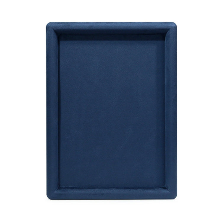 30x22x1.8cm Jewelry Tray Ring Rectangular Empty Plate Earrings Necklace Jewelry Display Plate(Blue) - Jewelry Storages by PMC Jewellery | Online Shopping South Africa | PMC Jewellery