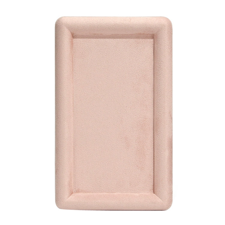 20x12x1.5cm Jewelry Tray Ring Rectangular Empty Plate Earrings Necklace Jewelry Display Plate(Pink) - Jewelry Storages by PMC Jewellery | Online Shopping South Africa | PMC Jewellery