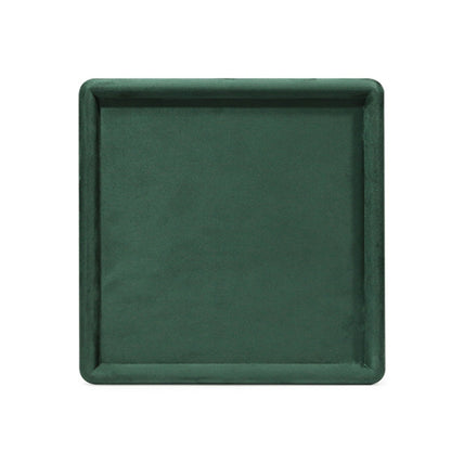 25x25x1.8cm Jewelry Tray Ring Square Empty Plate Earrings Necklace Jewelry Display Tray(Green) - Jewelry Storages by PMC Jewellery | Online Shopping South Africa | PMC Jewellery