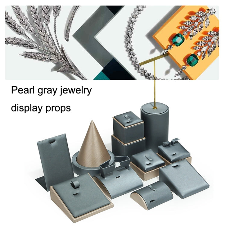 33x22x3cm Increased Board Pearl Gray Jewelry Bracelet Earrings Display Stand - Jewelry Storages by PMC Jewellery | Online Shopping South Africa | PMC Jewellery