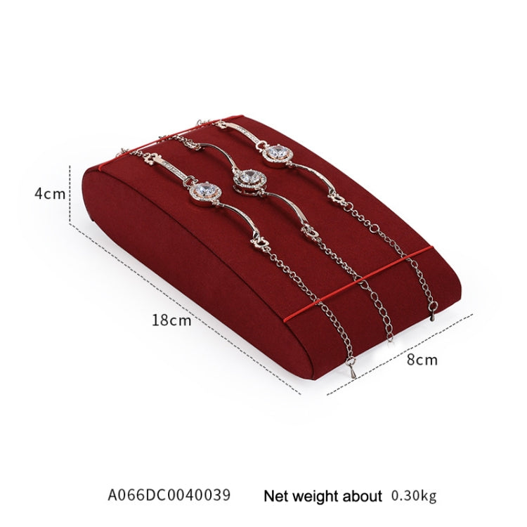 8x18x4cm Bracelet Holder Jewelry Display Rack Microfiber Jewelry Counter Display Props - Jewelry Storages by PMC Jewellery | Online Shopping South Africa | PMC Jewellery