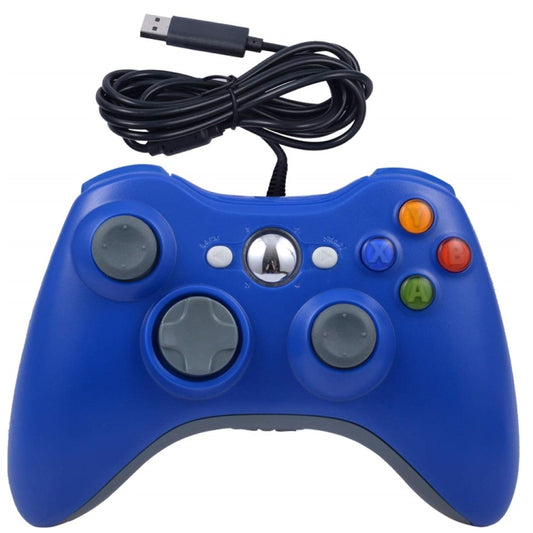 For XBOX 360 Console And PC USB Dual Vibration Wired Gamepad(Blue) - Gamepad by PMC Jewellery | Online Shopping South Africa | PMC Jewellery