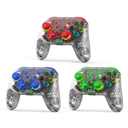 For PS3 / PS4 Dual Vibration Wireless Gamepad With RGB Lights(Green) - Gamepads by PMC Jewellery | Online Shopping South Africa | PMC Jewellery