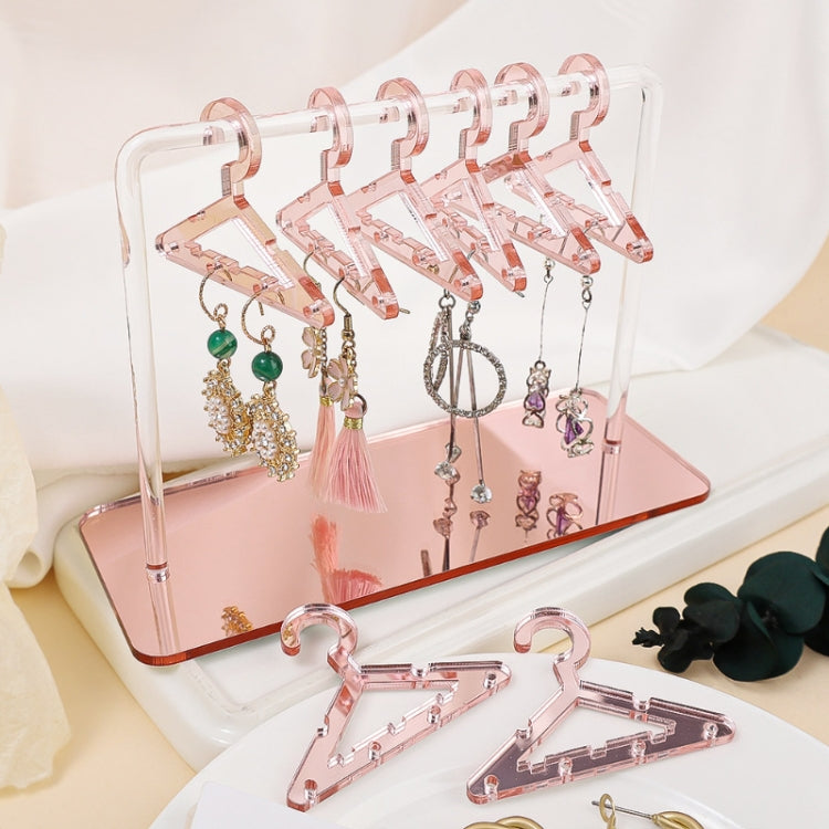 Acrylic Coat Hanger Style Earring Storage Display Stand Holder(Blue) - Jewelry Storages by PMC Jewellery | Online Shopping South Africa | PMC Jewellery