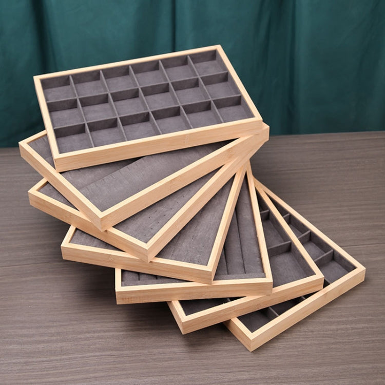 Bamboo Wood Jewelry Display Pallet Jewelry Storage Display Tray, Style: Dual-use Tray - Jewelry Storages by PMC Jewellery | Online Shopping South Africa | PMC Jewellery