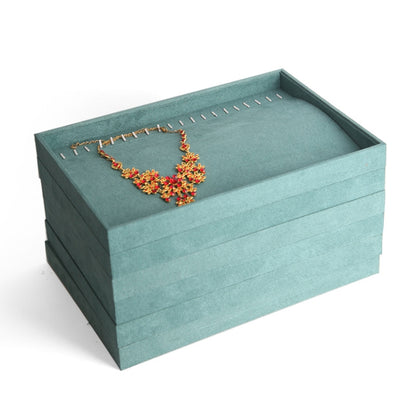 Suede Multifunctional Jewelry Display Tray Necklace Bracelet Bangle Display Case, Style: 12 Grid - Jewelry Storages by PMC Jewellery | Online Shopping South Africa | PMC Jewellery