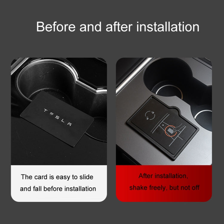 For Tesla Model3/Y Key Card Limiter Induction Card Fixing Slot Modification(Black) - Stowing Tidying by PMC Jewellery | Online Shopping South Africa | PMC Jewellery