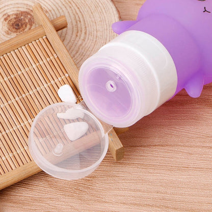 Multi-purpose Outdoor Travel Portable Bottle Squeeze Bottle Silicone Little Empty Bottle, Capacity:75ml(Purple) - Cosmetics bottle by PMC Jewellery | Online Shopping South Africa | PMC Jewellery