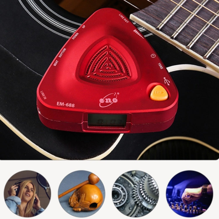 ENO EM-688 Electronic Vocal Rechargeable Metronome For Piano/Guitar/Drum/Guzheng/Violin(Blue) - Stringed Instruments by PMC Jewellery | Online Shopping South Africa | PMC Jewellery