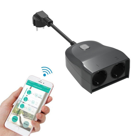 C119 Smart WIFI Outdoor Waterproof Socket, Support Alexa Voice Control, EU Plug - Smart Socket by PMC Jewellery | Online Shopping South Africa | PMC Jewellery