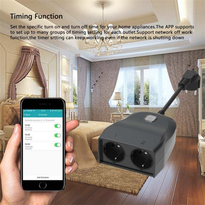 C119 Smart WIFI Outdoor Waterproof Socket, Support Alexa Voice Control, EU Plug - Smart Socket by PMC Jewellery | Online Shopping South Africa | PMC Jewellery