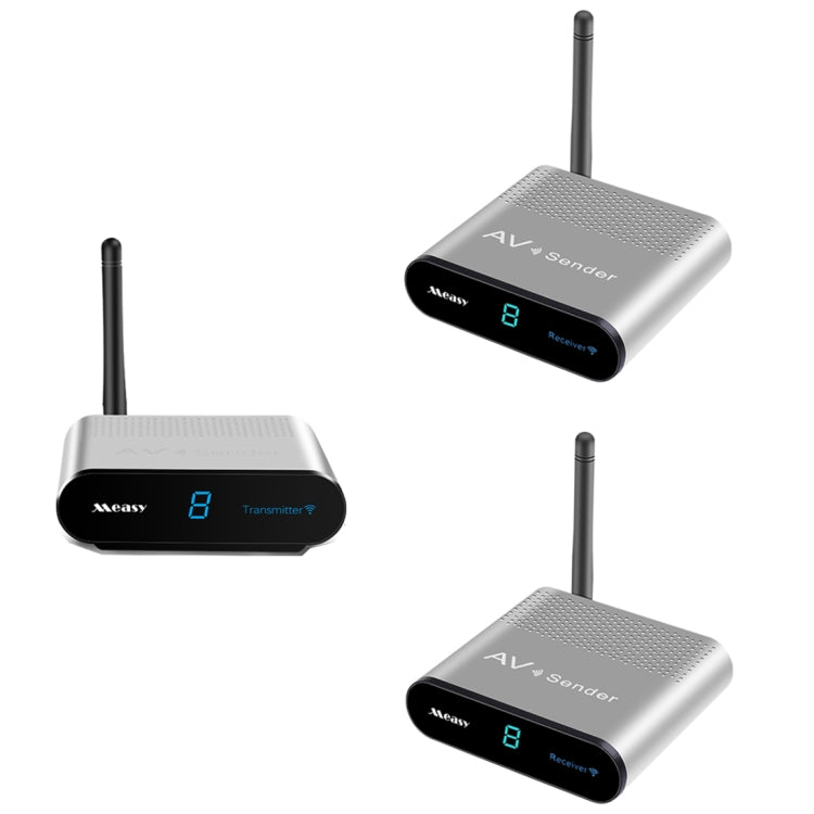 Measy AV220-2 2.4GHz Wireless Audio / Video Transmitter + 2 Receiver, Transmission Distance: 200m - Set Top Box & Accessories by Measy | Online Shopping South Africa | PMC Jewellery