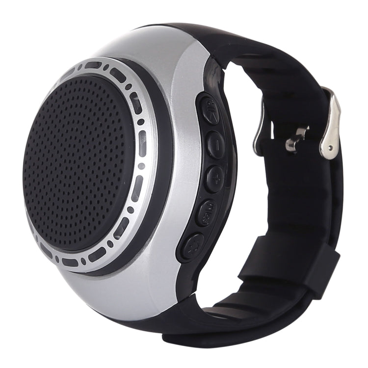 U6 Smart Wireless Bluetooth V3.0 + EDR Sport Music Watch Speaker, Support Hands-free Calls & FM Radio & TF Card(Silver) - Desktop Speaker by PMC Jewellery | Online Shopping South Africa | PMC Jewellery