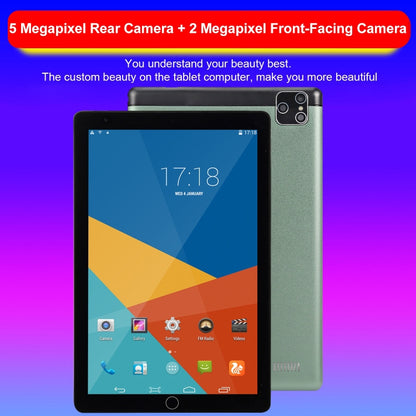 BDF P8 3G Phone Call Tablet PC, 8 inch, 2GB+32GB, Android 9.0, MTK8321 Octa Core Cortex-A7, Support Dual SIM & Bluetooth & WiFi & GPS, EU Plug(Silver) - BDF by BDF | Online Shopping South Africa | PMC Jewellery