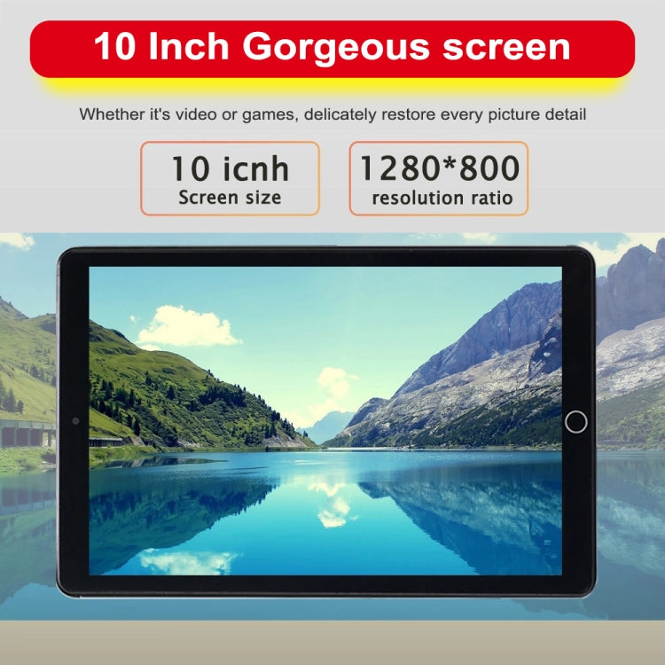 BDF A10 3G Phone Call Tablet PC, 10 inch, 2GB+32GB, Android 9.0, MTK8321 Octa Core Cortex-A7, Support Dual SIM & Bluetooth & WiFi & GPS, EU Plug(Black) - BDF by BDF | Online Shopping South Africa | PMC Jewellery