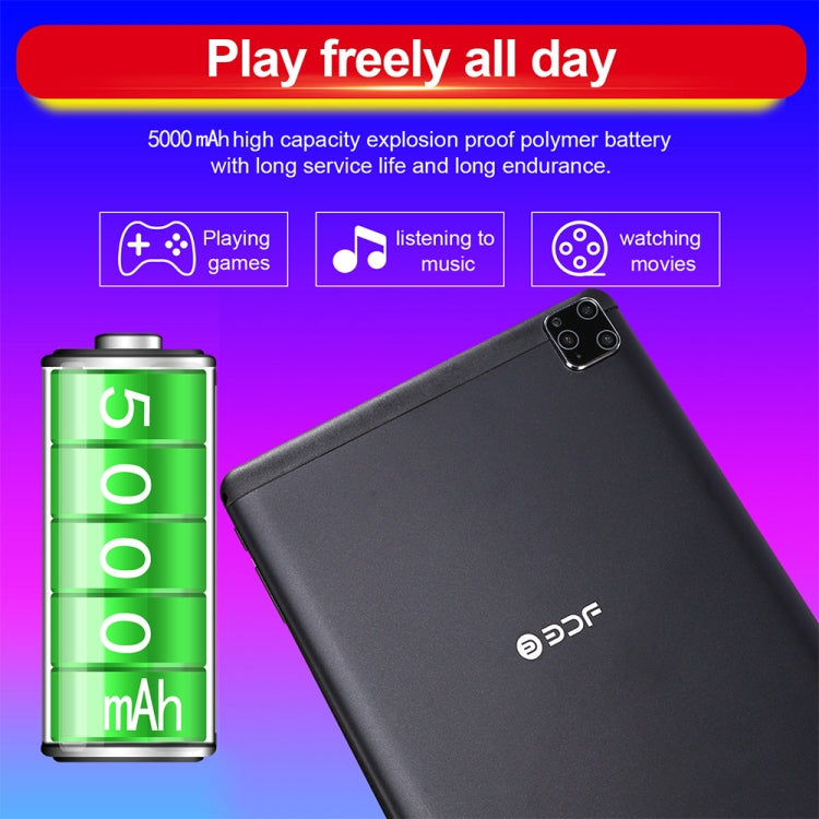 BDF A10 3G Phone Call Tablet PC, 10 inch, 2GB+32GB, Android 9.0, MTK8321 Octa Core Cortex-A7, Support Dual SIM & Bluetooth & WiFi & GPS, EU Plug(Silver) - BDF by BDF | Online Shopping South Africa | PMC Jewellery