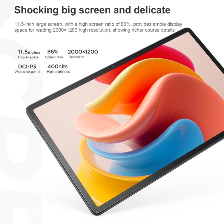 Lenovo Pad Plus 2023 WiFi Tablet, 11.5 inch,  6GB+128GB, Face Identification, Android 12 MediaTek Helio G99 Octa Core, 7700mAh Battery(Green) - Lenovo by Lenovo | Online Shopping South Africa | PMC Jewellery