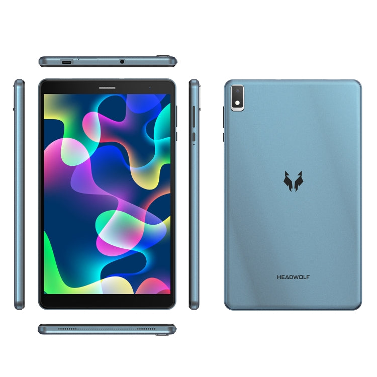 HEADWOLF Fpad2 4G LTE, 8 inch, 4GB+64GB, Android 12 Unisoc T310 Quad Core up to 2.0GHz, Support Dual SIM & WiFi & Bluetooth, Global Version with Google Play, US Plug (Blue) - Other by HEADWOLF | Online Shopping South Africa | PMC Jewellery