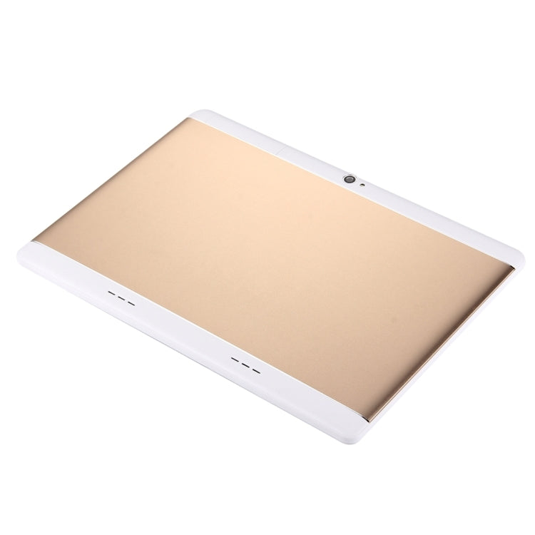 4G Phone Call Tablet PC, 10.1 inch, 3GB+64GB, Support Google Play, Android 10.0 SC9863A Quad Core 1.3GHz, Dual SIM, WiFi, GPS, BT, OTG, with Leather Case(Gold) - 10.1 inch by PMC Jewellery | Online Shopping South Africa | PMC Jewellery