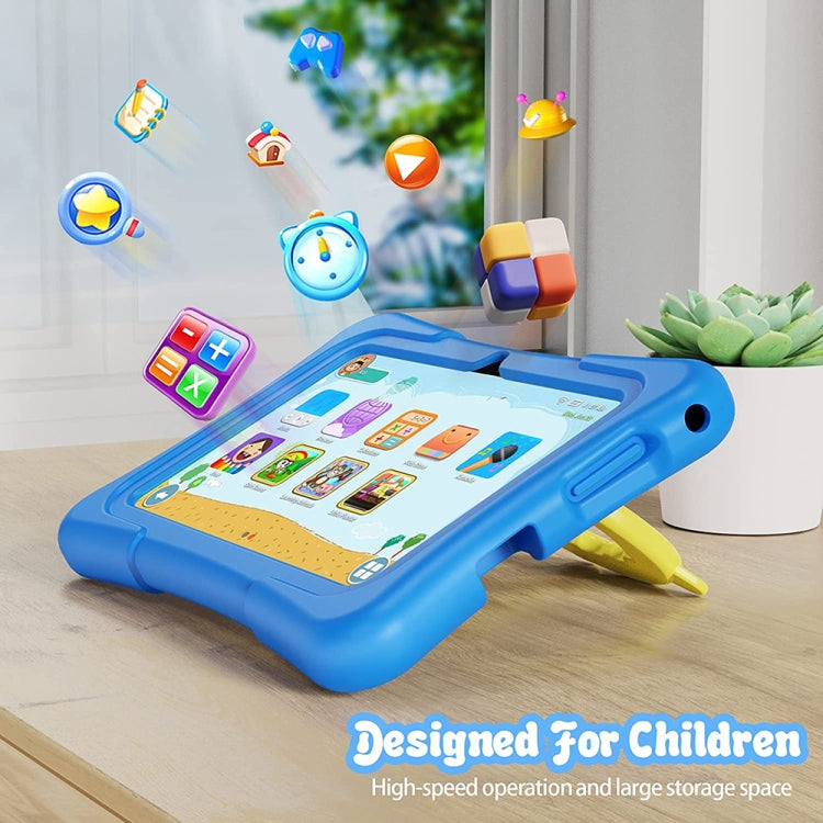 Pritom K7 Pro Kids Education Tablet PC, 7.0 inch, 2GB+32GB, Android 11 Allwinner A100 Quad Core CPU, Support 2.4G WiFi / Bluetooth / Dual Camera, Global Version with Google Play, US Plug(Blue) -  by PRITOM | Online Shopping South Africa | PMC Jewellery