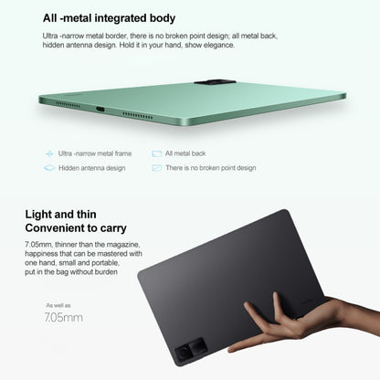 Xiaomi Redmi Pad, 10.6 inch, 4GB+128GB, MIUI Pad 13 OS MediaTek Helio G99 Octa Core up to 2.2GHz, 8000mAh Battery, Support BT WiFi, Not Support Google Play(Silver) - Other by Xiaomi | Online Shopping South Africa | PMC Jewellery