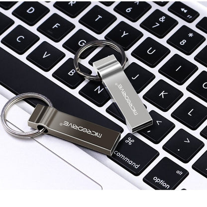 MicroDrive 4GB USB 2.0 Metal Keychain U Disk (Grey) - USB Flash Drives by MicroDrive | Online Shopping South Africa | PMC Jewellery