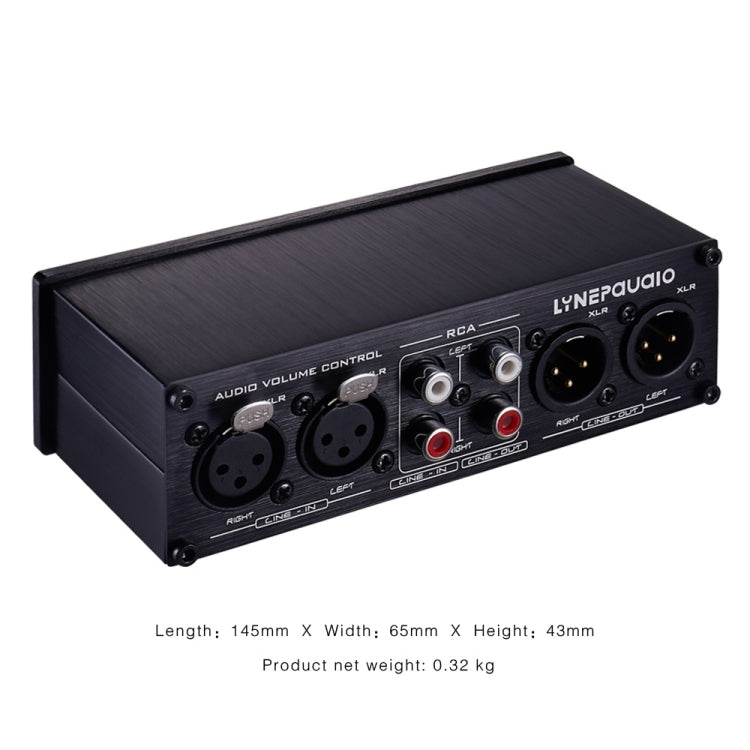 LINEPAUDIO A977 2 In 2 Out Switcher Full-balance Passive Preamp Active Speaker Double Sound Source Volume Controller (Black) -  by PMC Jewellery | Online Shopping South Africa | PMC Jewellery