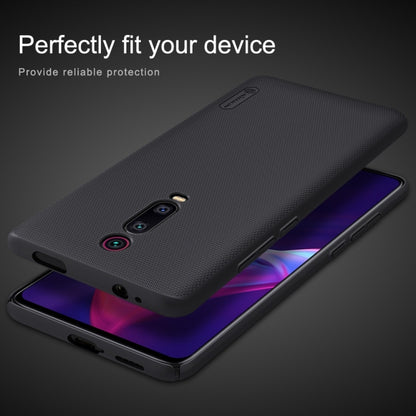 NILLKIN Frosted Shield Concave-convex Texture PC Protective Case Back Cover for Xiaomi Mi 9T & Mi 9T Pro & Redmi K20 & K20 Pro (Black) - Xiaomi Cases by NILLKIN | Online Shopping South Africa | PMC Jewellery