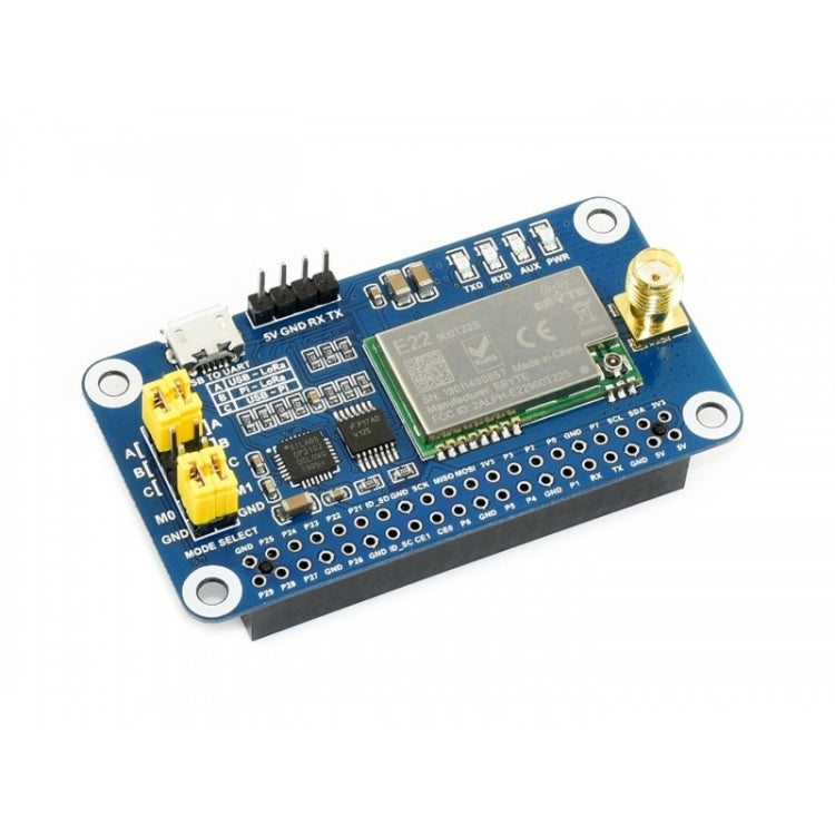 Waveshare SX1262 LoRa HAT 915MHz Frequency Band for Raspberry Pi, Applicable for America / Oceania / Asia - Mini PC Accessories by Waveshare | Online Shopping South Africa | PMC Jewellery